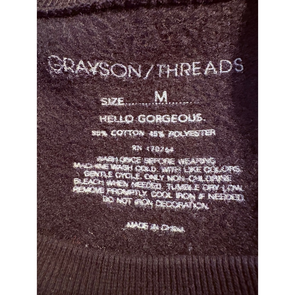 Everyone Watches Womens Sports Graphic Grayson Threads Sweatshirt Black Med - Picture 5 of 5